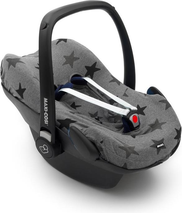 Dooky Baby car seat cover - Grey stars