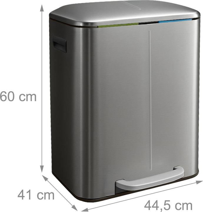 Produktbild Relaxdays Mülleimer 2 Fächer (40 l)