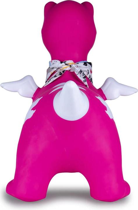 Produktbild P!nk Hüpftier Dino mit Flügel HoppyDoo pink mit Pumpe