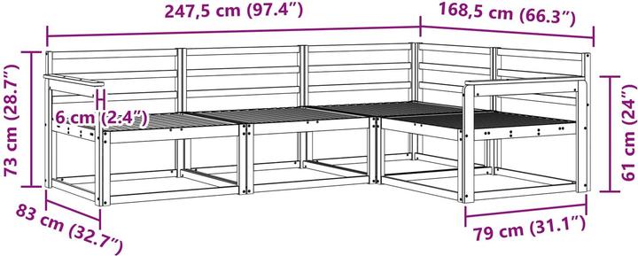 Produktbild vidaXL Outdoor-Sofa