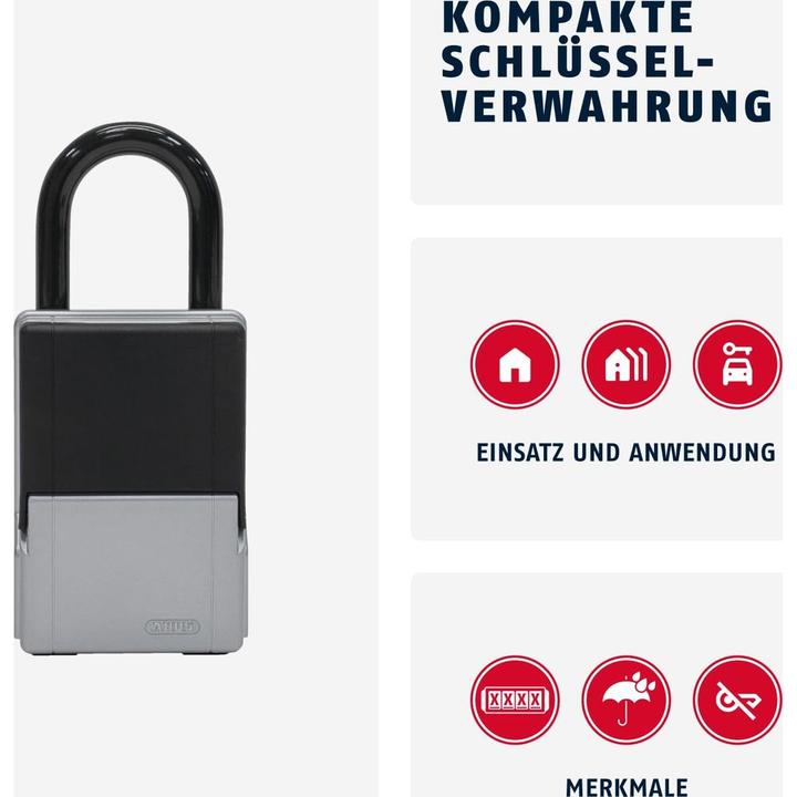 Actual product image Abus KeyGarage 737 Mini with hanger
