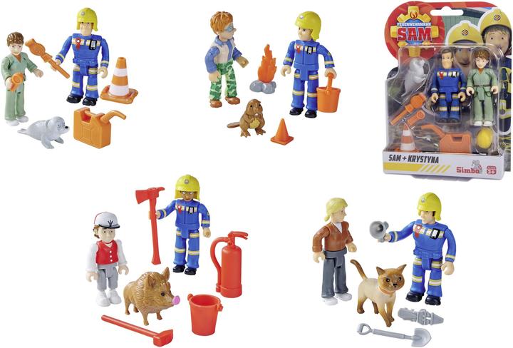 Actual product image Simba Sam figures double pack V, 4-sort.