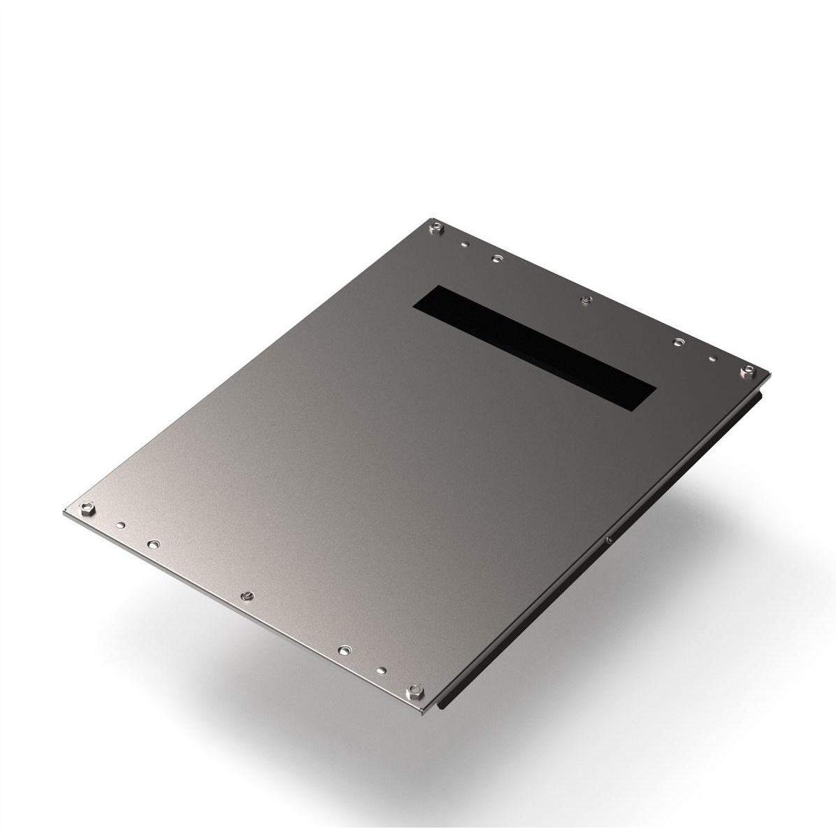 Schroff PIASTRA DI BASE 600B 600T EMC KABELEING., Accessori per armadio rack, Nero