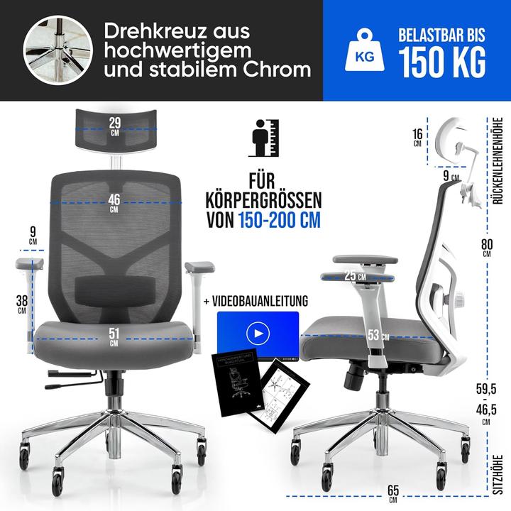 Produktbild Eliteseats Ergonomischer Bürostuhl