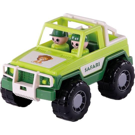 Polesie Cavallino Jeep Grün mit 2 Spielfiguren
