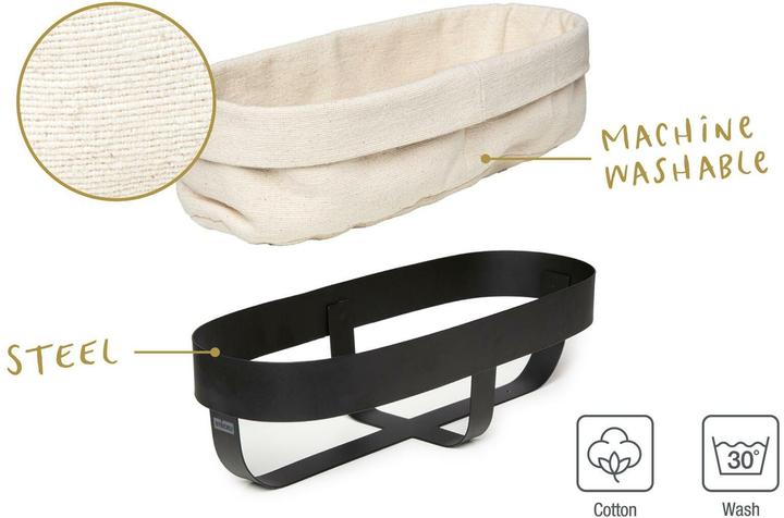 Produktbild Stöckli Brotkorb Pilatus Beige/Schwarz