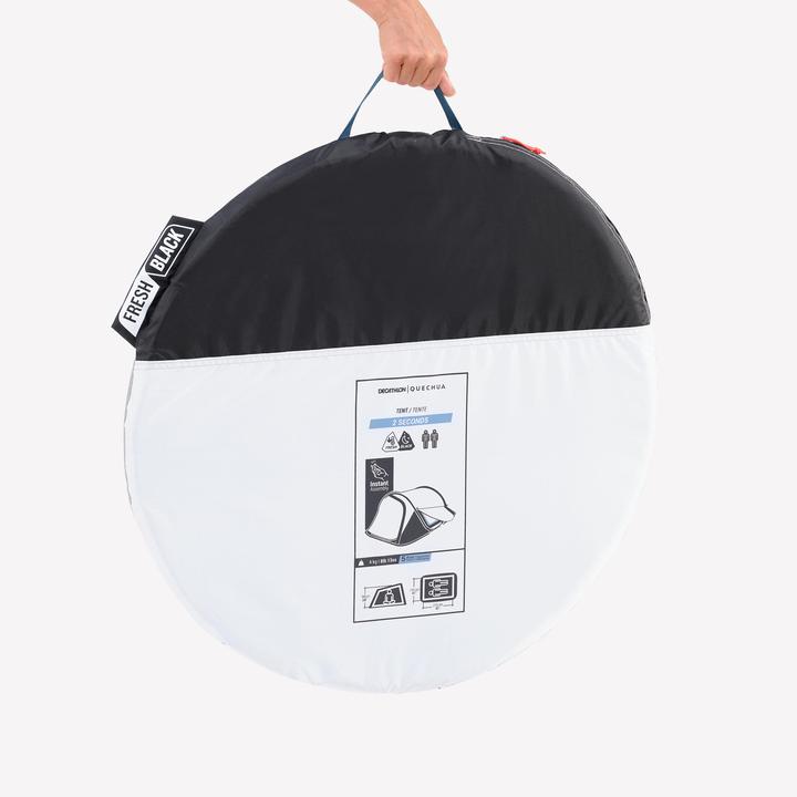 Immagine prodotto Quechua Tenda da campeggio - 2 Seconds Fresh & Black per 2 persone (Tenda pitching, 4 kg, 2 persone)