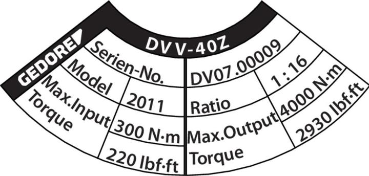 Produktbild Gedore DVV-40Z Drehmomentvervielfältiger DREMOPLUS ALU 4000 Nm (1/2")