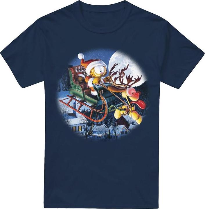 Immagine prodotto Garfield Moonlight Ride Maglietta Uomo (L)