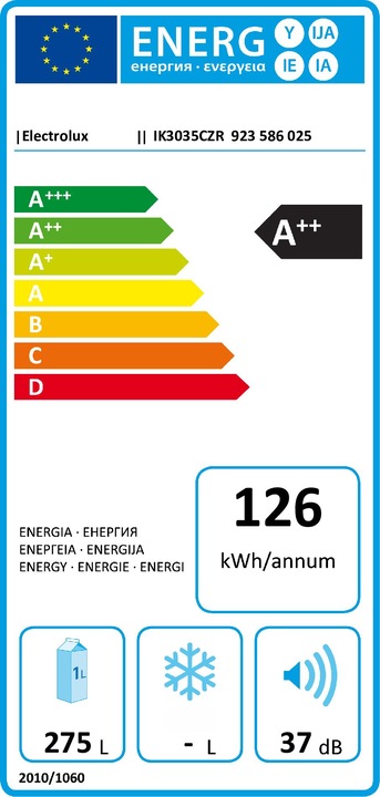 Energie-Label Electrolux IK3035CZR (276 l)