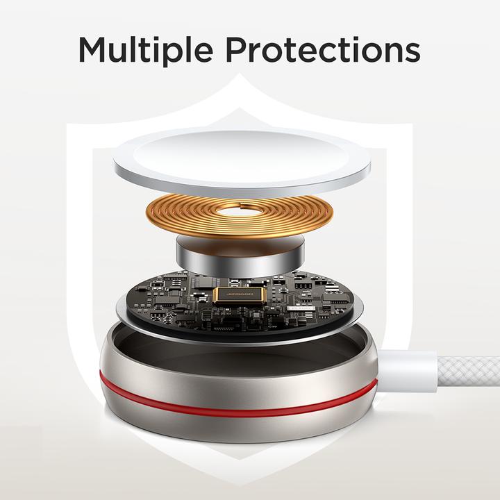 Actual product image Joyroom cable with inductive charger for Apple Watch 1.2m white (S-IW011)