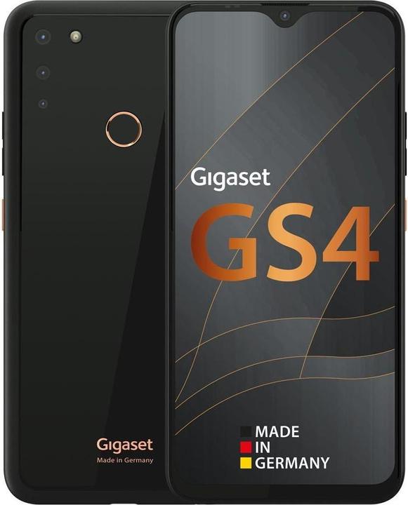 Image du produit Gigaset GS4 (64 Go, Deep Black, 6.30", Double SIM + SD, 4G)