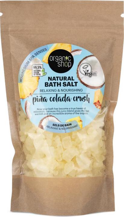 Actual product image Organic Shop Pina Colada Crush Relaxing Nourishing Natural Bath Salt 500g (Bath salts)