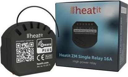 Actual product image Heatit HEAE4512671 - ZM Single Relay 16A Z-Wave 700 series