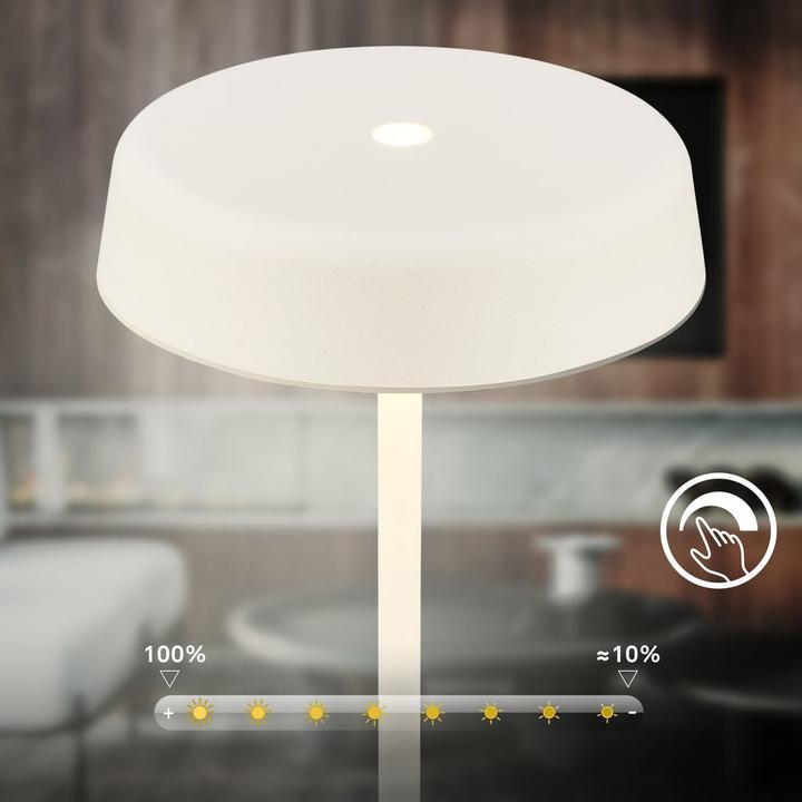 Image du produit Briloner Brilo unplugged PALA Akku Tischleuchte mit Lichtkante - Altw (200 lm)