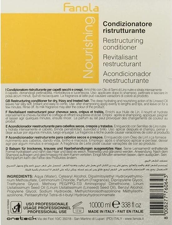 Actual product image Fanola Nourishing Conditioner (10000 ml)