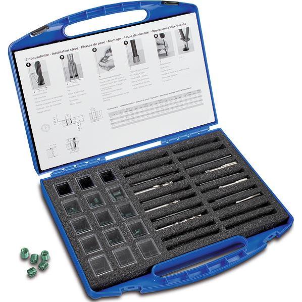 Böllhoff, Maschi + Giramaschi, Helicoil plus M 6 - M 10 Edelstahl A2 Rep. Sortiment