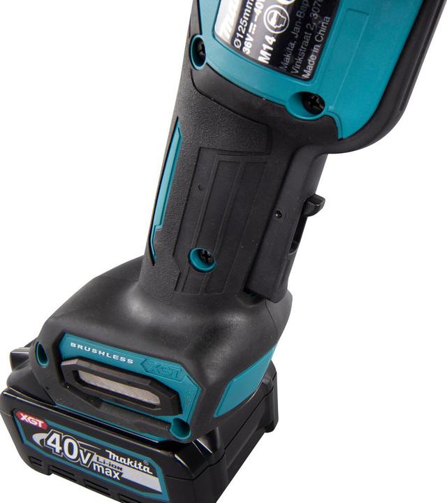 Actual product image Makita 40V Battery angle grinder GA016GM201 (125 mm)