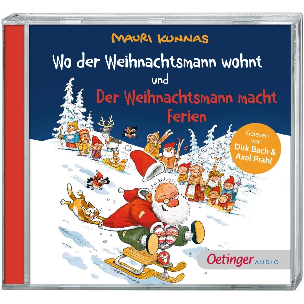 Thumbnail - Wo der Weihnachtsmann wohnt und Der Weihnachtsmann macht Ferien, Hörbücher von Mauri Kunnas