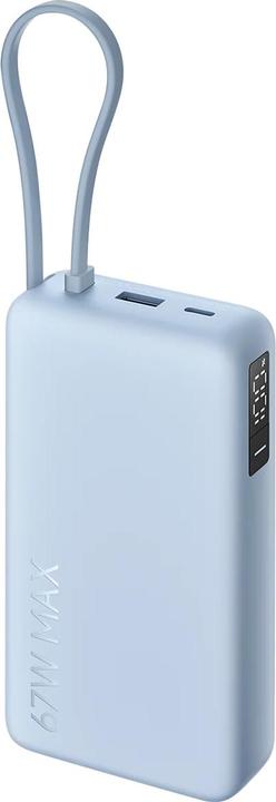 Image du produit Xiaomi Power bank 67W Power Bank 20000 (Integrated Cable) Ice Blue | (20000 mAh, 67 W, 74.37 Wh)