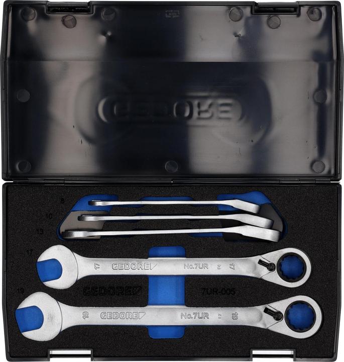 Actual product image Gedore Combination ratchet wrench set (19 mm, 8 mm, 10 mm, 14 mm, 18 mm, 11 mm, 12 mm, 17 mm, 15 mm, 13 mm, 9 mm, 16 mm)