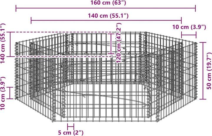 Immagine prodotto vidaXL Gabionen-Hochbeet