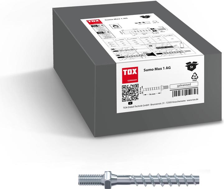 Produktbild Tox Schraubanker Sumo Max 1 6x55 AG (100 Stk.) (100 Stk.)