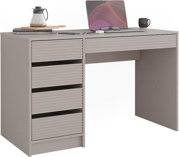 Produktbild Vicco Schreibtisch Sherry, Cashmere, 55 x 120 cm mit Schubladen (55 x 120 x 75 cm)