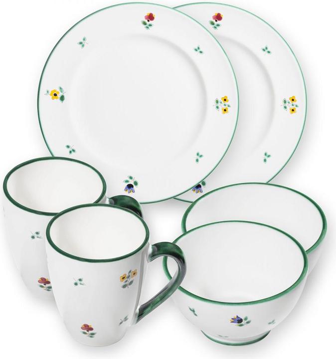 Produktbild Gmundner Keramik Streublumen, Hüttenfrühstück Gourm.f. 2 P.(6tlg) (2 Stück)