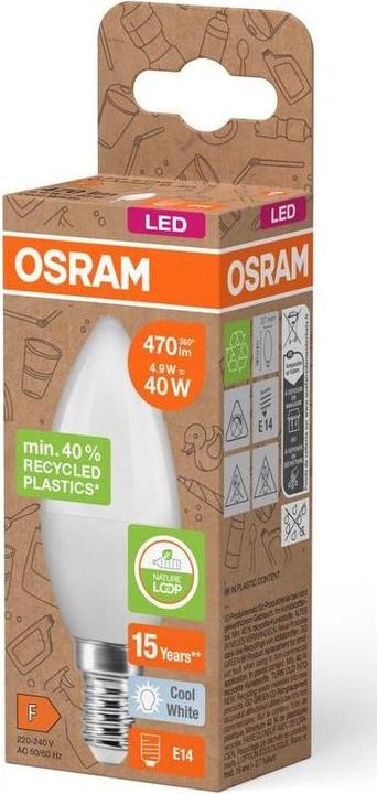Produktbild Osram LED Pcr Lamps With Classic B (E14, 470 lm, 6x)