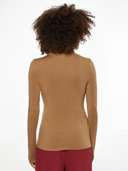 Produktbild Tommy Hilfiger Rollkragenpullover für Damen, schmaler Rollkragenpullover aus weichem Tencel (M)
