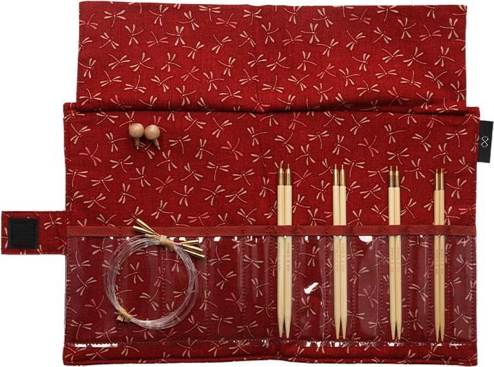 Actual product image Seeknit Needle set interchangeable needle points Shirotake 3.50 - 5.00 mm 12.5 cm Red
