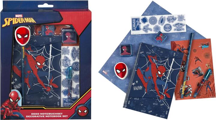 Image du produit Undercover Carnet de notes Spiderman 11.8 x 17.7 cm, vierge, bleu foncé/rouge (11.8 x 17.7 cm, Blanc, Couverture rigide)