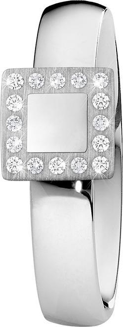 Actual product image Xen Ring with 16 brilliants 0.08 ct. TW/SI matt/pol. (54)