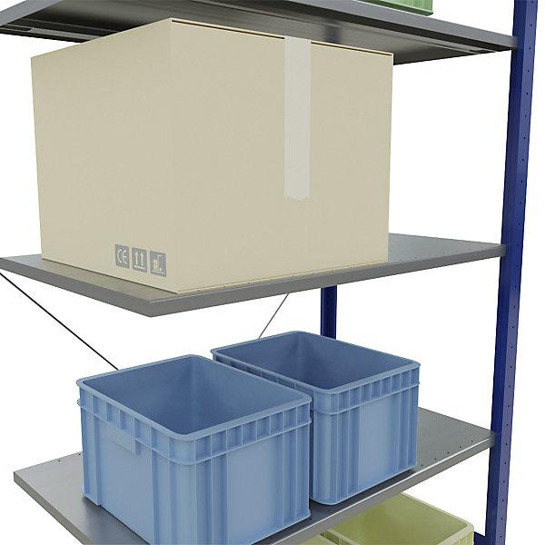 Actual product image eurokraft pro Boltless shelving, single row