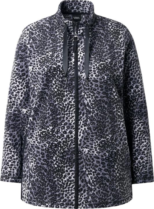 Immagine prodotto Ulla Popken Giacca loungewear di pile leopardato con collo alto (42, 44)