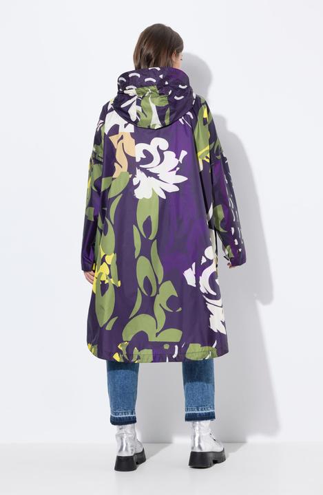 Actual product image Laurasøn Functional Unisex Hooded Rain Cape With Print (One size)