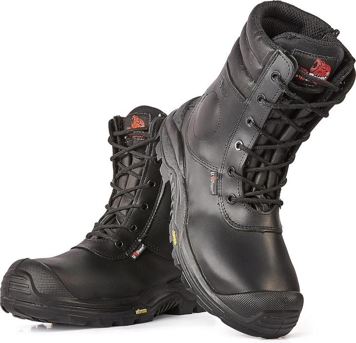 Image du produit U-Power Bottes d'hiver de sécurité LEOPARD taille 45 noir S3 HRO CI SRC EN ISO 20345 cuir lisse (S3, 45)