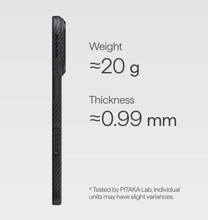 Actual product image Pitaka Ultra-Slim (Apple iPhone 17 Pro)