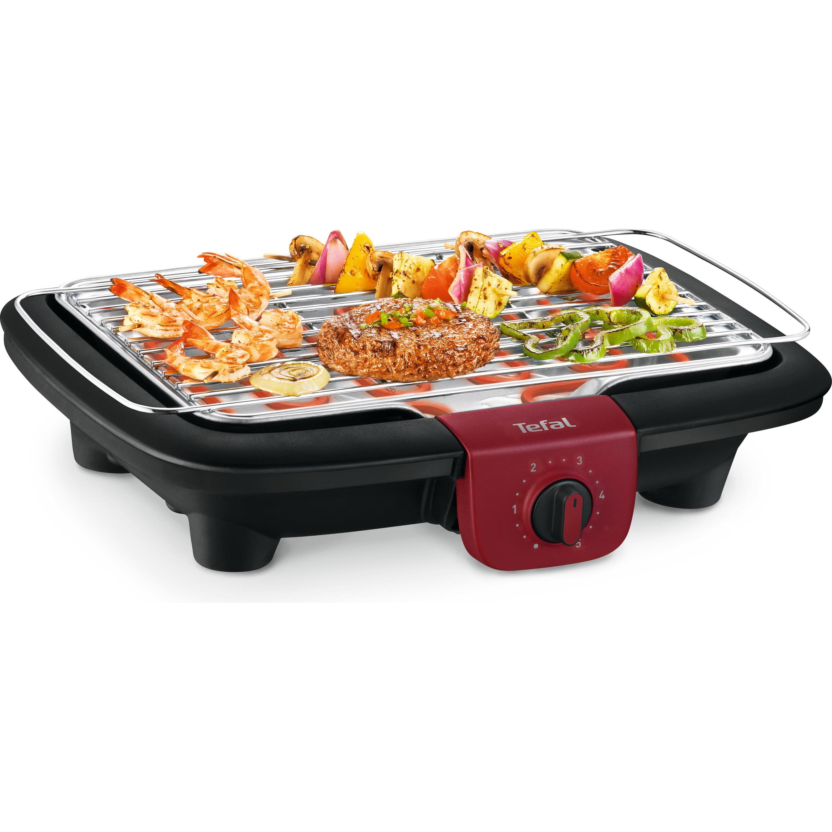 Tefal EasyGrill Adjust, Tischgrill, Silber, Schwarz