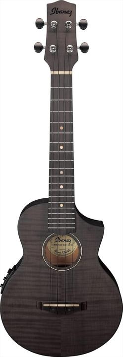 Actual product image Ibanez Black Ice Flat Concert Ukulele (Concert)