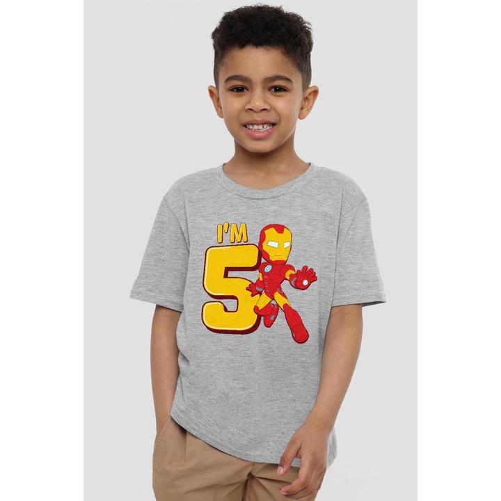 Produktbild Iron Man TShirt 5. Geburtstag (128)