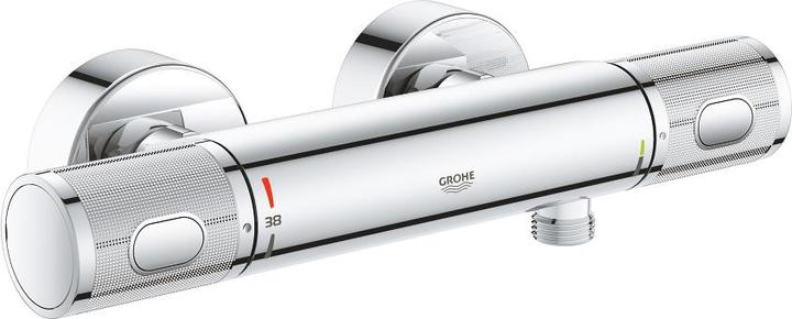 Produktbild Grohe Precision Feel Thermostatische Douchekraan - EcoJoy - CoolTouch - incl. koppelingen - chroom - 34789