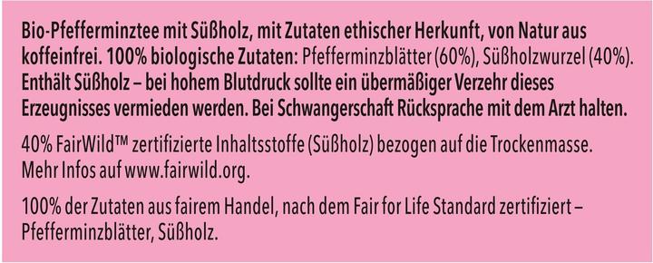 Produktbild Pukka Pfefferminze Süssholz (30 g)