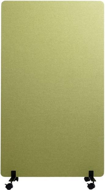 Produktbild Mendler Akustik-Trennwand HWC-G77, Pinnwand, doppelwandig rollbar Stoff/Textil, 147x80cm grün (147 x 80 x 39 cm)