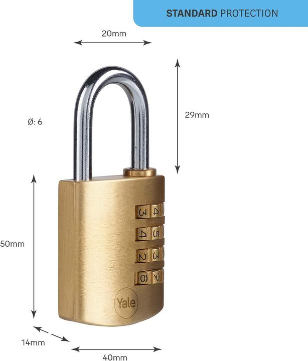 Actual product image Yale Y150B/40/130/1 Padlock Conventional padlock (e)