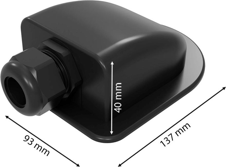 Produktbild Offgridtec Dachdurchführung 1-fach schwarz für Kabeldurchmesser 13mm-18mm