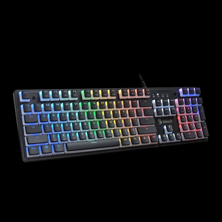 Actual product image A4Tech Mechanical Keyboard BLOODY S510R Pudding (Blue Switch) (US, Cable)