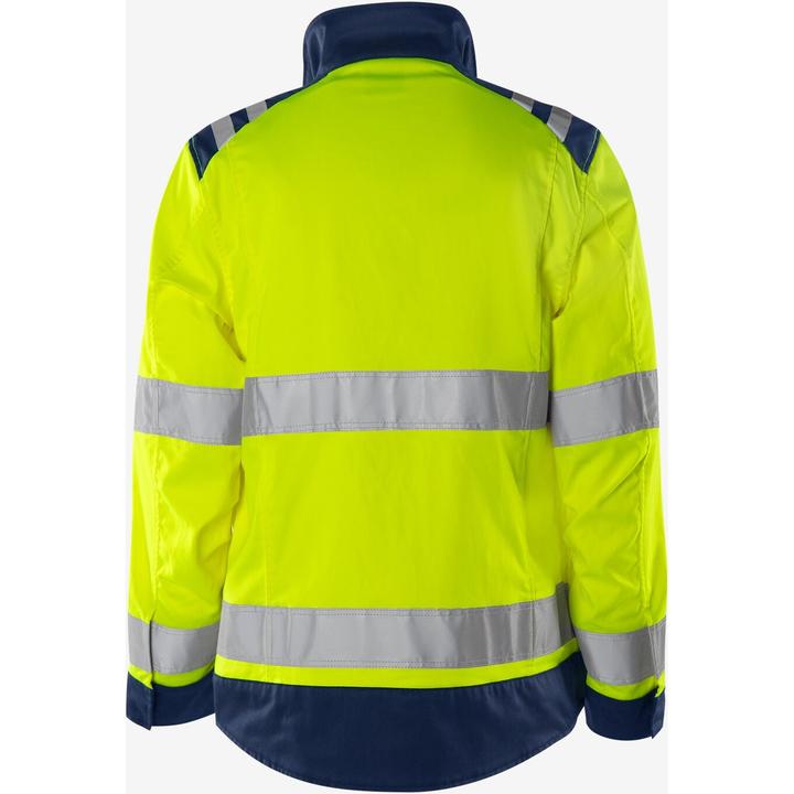 Produktbild Fristads High Vis Green Jacke Damen Kl. 3 4068 GPLU Grösse 3XL Warnschutz-Gelb/Marine (3XL)