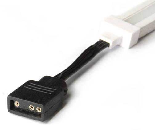 Actual product image Silverstone Technology SST-LS04 - Premium ARGB LED Light Strip, 45 cm with 40x 2020 ARGB L on both sides (RGB)